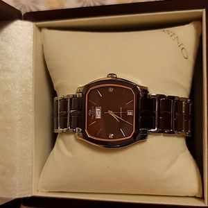 Oniss Diamond (Not Crystal) Marker Women's Watch RARE FIND